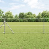 vidaXL &Icirc;mprejmuire teren 0.8x50 m Oțel galvanizat