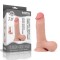 Dildo Realistic Dublu-Stratificat Cu Testicule, Natural, 19.8 cm