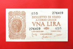 ITALIA - 1 Lira 1944 - aUNC foto