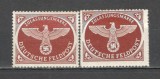 Deutsches Reich.1942/43 Timbre de inregistrare XD.144