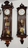 Ceas de perete cu pendul si o greutate Austria 1870