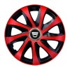 Set 4 capace roti Drift extra red R15 pentru gama Dacia, Autohelix MSA