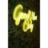 Cumpara ieftin Lampa Neon Good Vibes Only 2, 37x62 cm