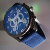 Ceas sport casual barbatesc, curea din material textil, mecanism quartz, display analog, Oem