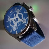 Cumpara ieftin Ceas sport casual barbatesc, curea din material textil, mecanism quartz, display analog, Oem