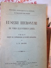 I. N. Danu - Eusebii Hieronymi de Viris Illustribus Liber foto