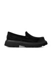 UGG mocasini din piele &icirc;ntoarsă Ascot Lug culoarea negru, 1172691.BLK