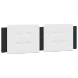 Cumpara ieftin Perna pentru tablie pat, Zadar, alb si negru, 160cm, piele artificiala