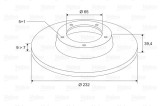 VALEO 186597 Disc frana