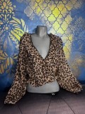 Cumpara ieftin Bluza eleganta , imprimeu leopard , marimea M