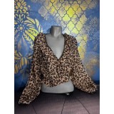 Bluza eleganta , imprimeu leopard , marimea M