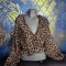 Bluza eleganta , imprimeu leopard , marimea M