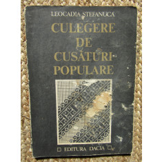 Culegere de cusaturi populare Leocadia Stefanuca