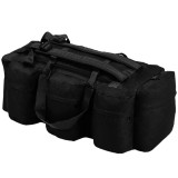 vidaXL Geantă 3-&icirc;n-1 &icirc;n stil army, 90 L, negru