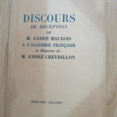 Discours de réception de M. André Maurois à l'Académie française ... 1939