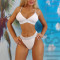 SW2102RR-28 Costum de baie in 2 piese accesorizat cu benzi argintii