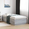 VidaXL Cadru de pat, gri sonoma, 90x200 cm, lemn prelucrat 3209728