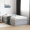 vidaXL Cadru de pat, gri sonoma, 90x200 cm, lemn prelucrat 3209728
