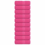 Gossi prosoape de baie, frogn, 10 buc., roz, 30x30 cm, 360 g/m2