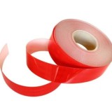 pachet 5 x banda reflectorizanta rosie rola 25m x 5 cm