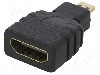 Cablu {{Tip cablu de conectare}}, HDMI soclu, micro mufa HDMI, {{Lungime cablu}}, {{Culoare izola&amp;#355;ie}}, AKYGA - AK-AD-10