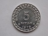 5 RUPIAH 1979 INDONEZIA-COMEMORATIVA-AUNC, Asia