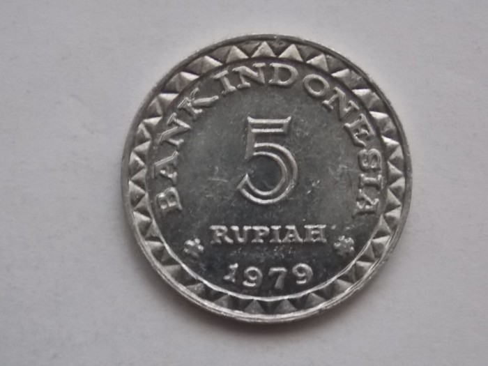 5 RUPIAH 1979 INDONEZIA-COMEMORATIVA-AUNC