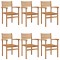 Scaun 6 buc. Maro Lemn solid de tec - 2