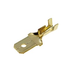 Terminal papuc plat 4.8mm 0.5mm tata 0.1/1mm2 crimpat pe cablu IMP