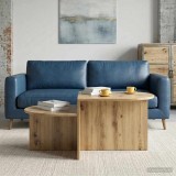 vidaXL Masă de cafea Stejar Artizanal 100 x 50 x 40 cm Lemn prelucrat 8001054