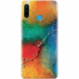 Husa silicon pentru Huawei P30 Lite, Colorful Wall Paint Texture