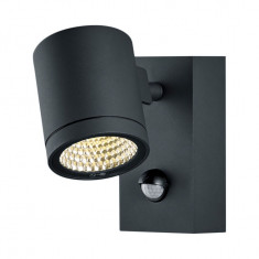 Aplica de perete LED Part aluminiu, neagra, 1 bec, 220 V foto