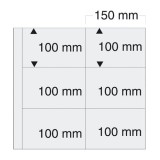 Folii Carti Postale pentru album Yokama-Maxi cu buzunare de 100 x 150 mm Transparent, SAFE