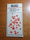 harta orasului oradea - 1970 - dimensiuni 46 / 33 cm
