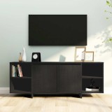 VidaXL Comodă TV, negru, 130x35x50 cm, PAL