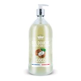 Gel de dus cu Cocos Surgras fara sapun, 1l, Les Petites Bains de Provence