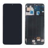 Display Samsung Galaxy A50 cu touchscreen Compatibil OLED cu Rama Negru
