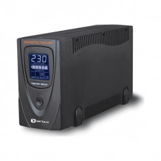 Ups serioux protectit 650ls 650va 12min back-up (half load) 2 porturi schuko ecran lcd negru foto