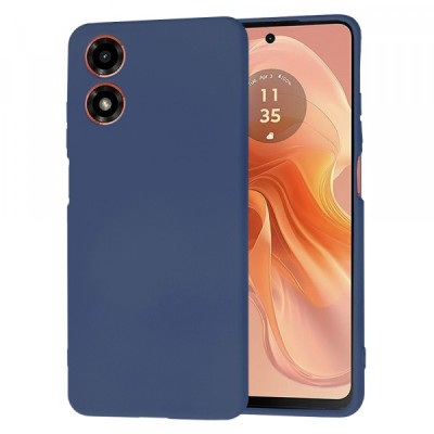 Husa pentru Motorola Moto G04s / E14 / G04, Techsuit, SoftFlex, Bleumarin foto