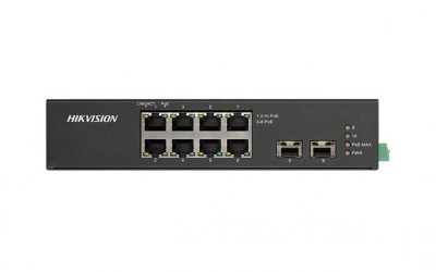 Switch Hikvision DS-3T0510HP-E/HS, 8-Port, PoE foto