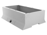 Carcasă pentru șină DIN, gri, 110x160.2x48.3mm