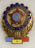 Insigna merite deosebite &icirc;n introducerea socialistă 5 ani
