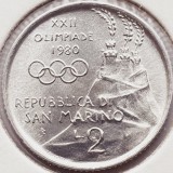 2728 San Marino 2 Lire 1980 Olympics &ndash; Football km 103, Europa