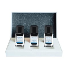 Set 3 rezerve cerneala Iroshizuku Ama-Iro Pilot 15 ml albastru Cerneala Iroshizuku Albastra Ama-Iro 15 ml 3 bucati set