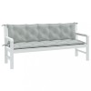 VidaXL Pernă bancă de grădină 2db melanj gri deschis 180x50x7cm textil 4002619