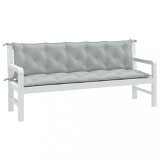 vidaXL Pernă bancă de grădină 2db melanj gri deschis 180x50x7cm textil