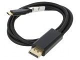 Cablu adaptor DisplayPort 1.2 la USB 3.2, 1m, negru, aurit Fire: Cu, Lanberg