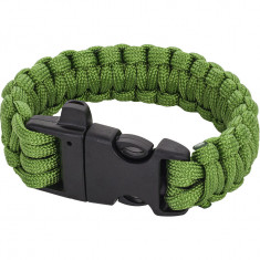 Bratara Tactica Paracord Fastex Verde Element Airsoft