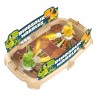 Joc de Masa Interactiv Dino Marbles pentru Copii, Cyrax, 4 Mingi, Tabela Scor, 40.7x27x14 cm, Maro