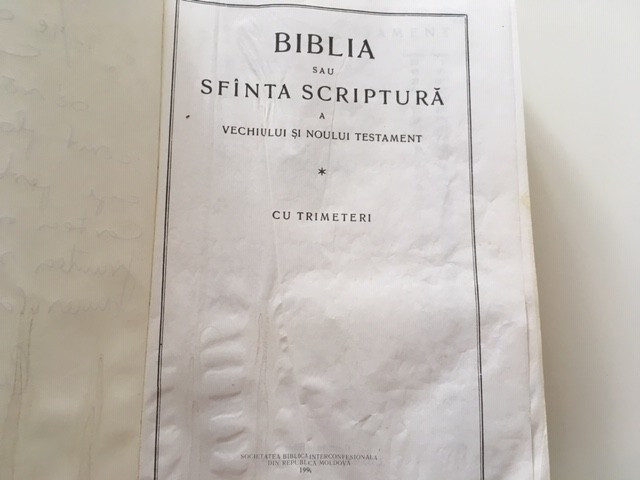 BIBLIA CU TRIMETERI- CORNILESCU. SOC.BIBLICA INTERCONFESIONALA REP.MOLDOVA 1996